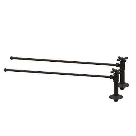 Brasstech Lavatory Supply Kit, 1/2" Ips in Venetian Bronze 491X/VB